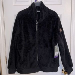 Free Country Plush Sherpa Jacket in Black